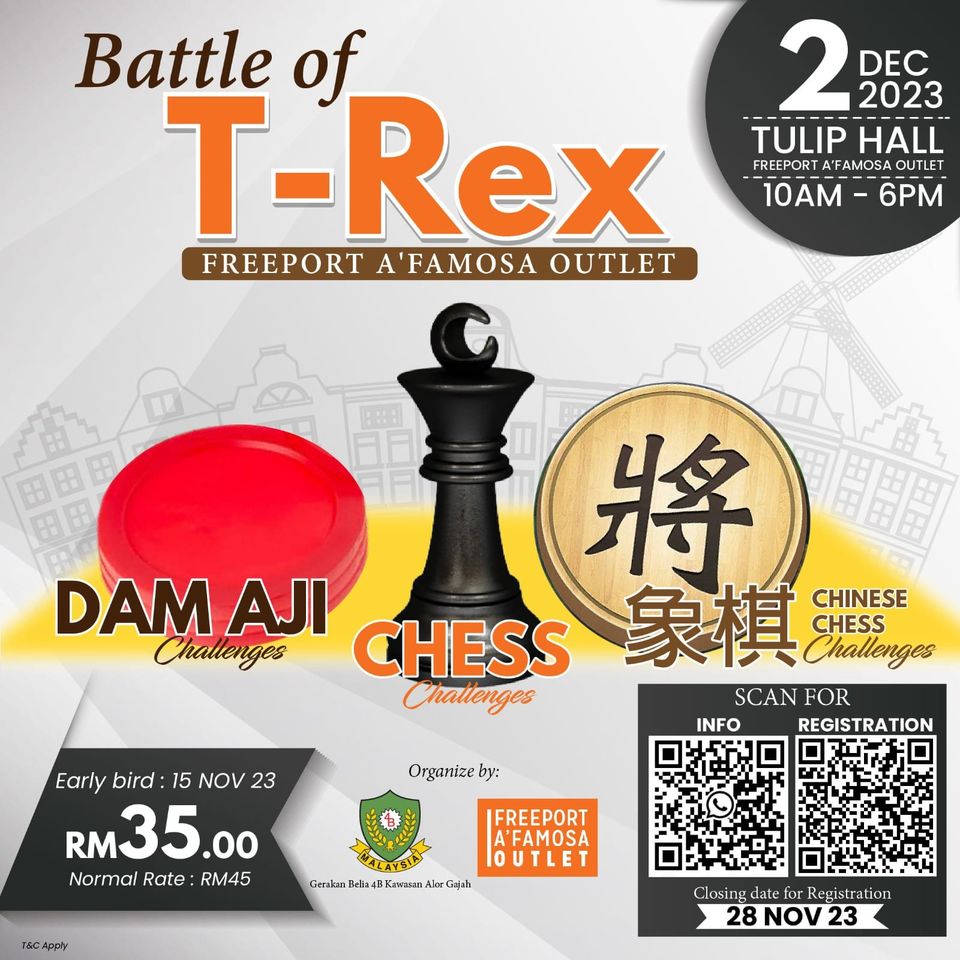 Battle of T-Rex Freeport A'Famosa Outlet Chess Challenge