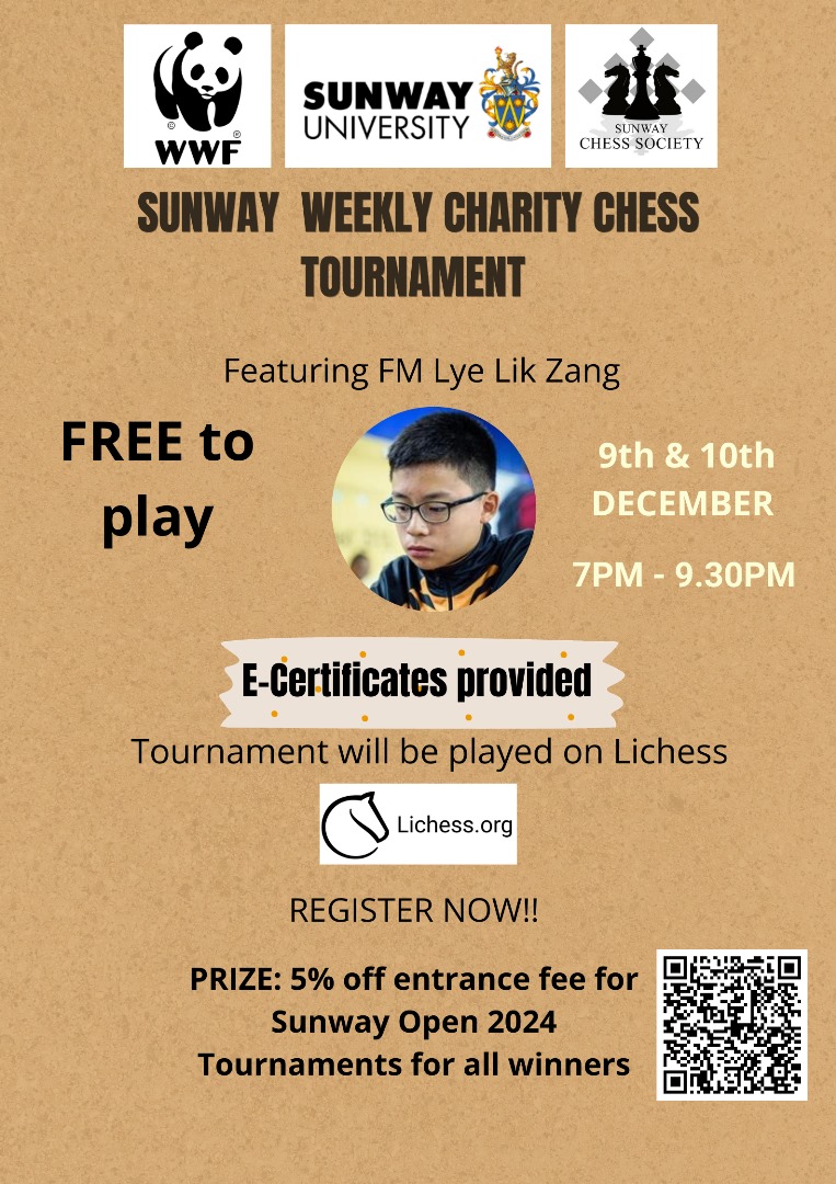 SunwayWWF Online Charity Chess Tournament (Lichess) Malaysia