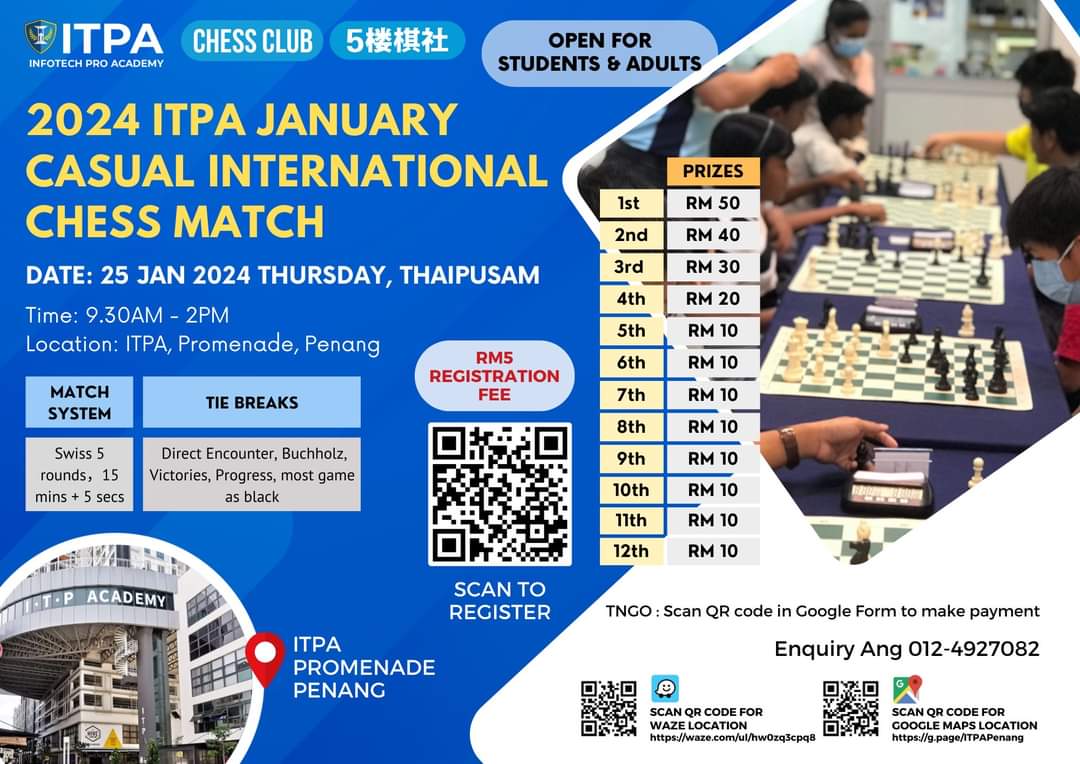 2024 ITPA January Casual International Chess Match