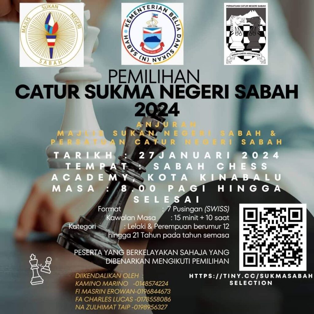 PEMILIHAN CATUR SUKMA NEGERI SABAH 2024 Malaysia Calendar Events