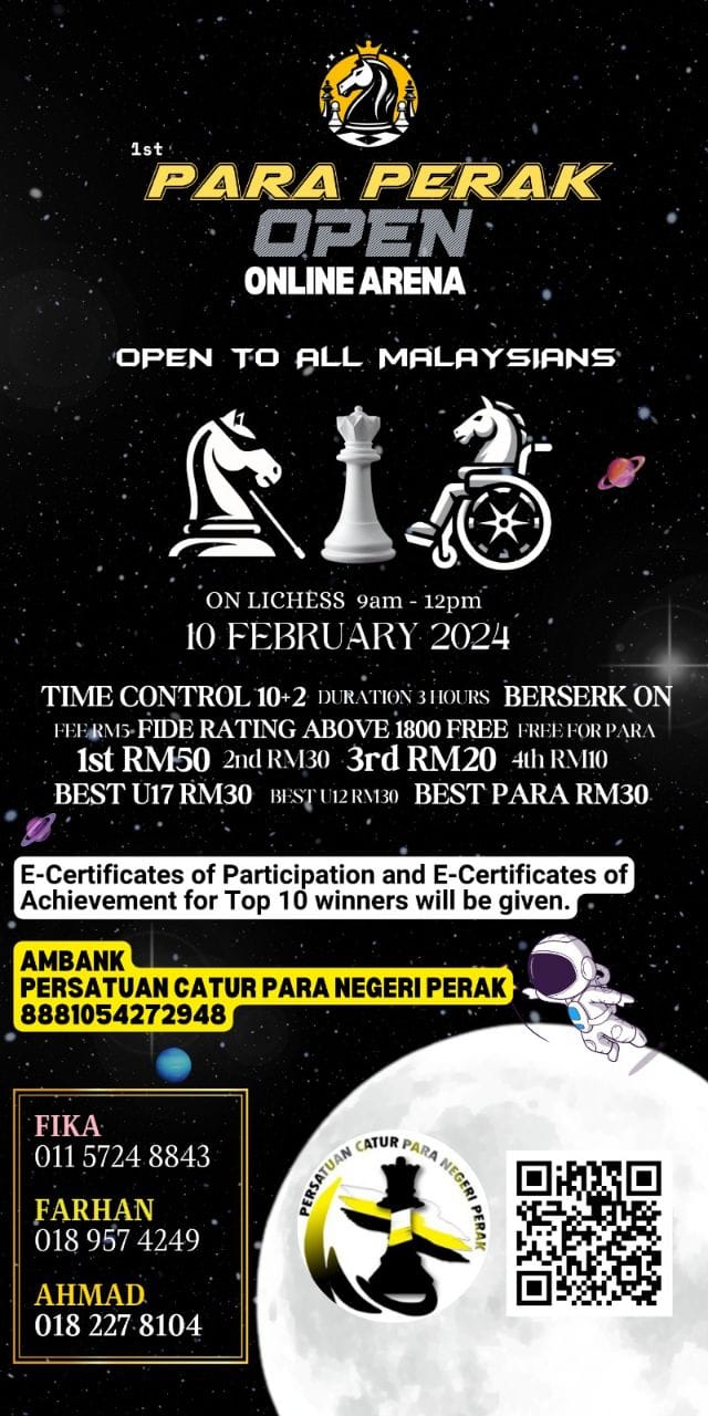 1st PARA PERAK OPEN Online Arena