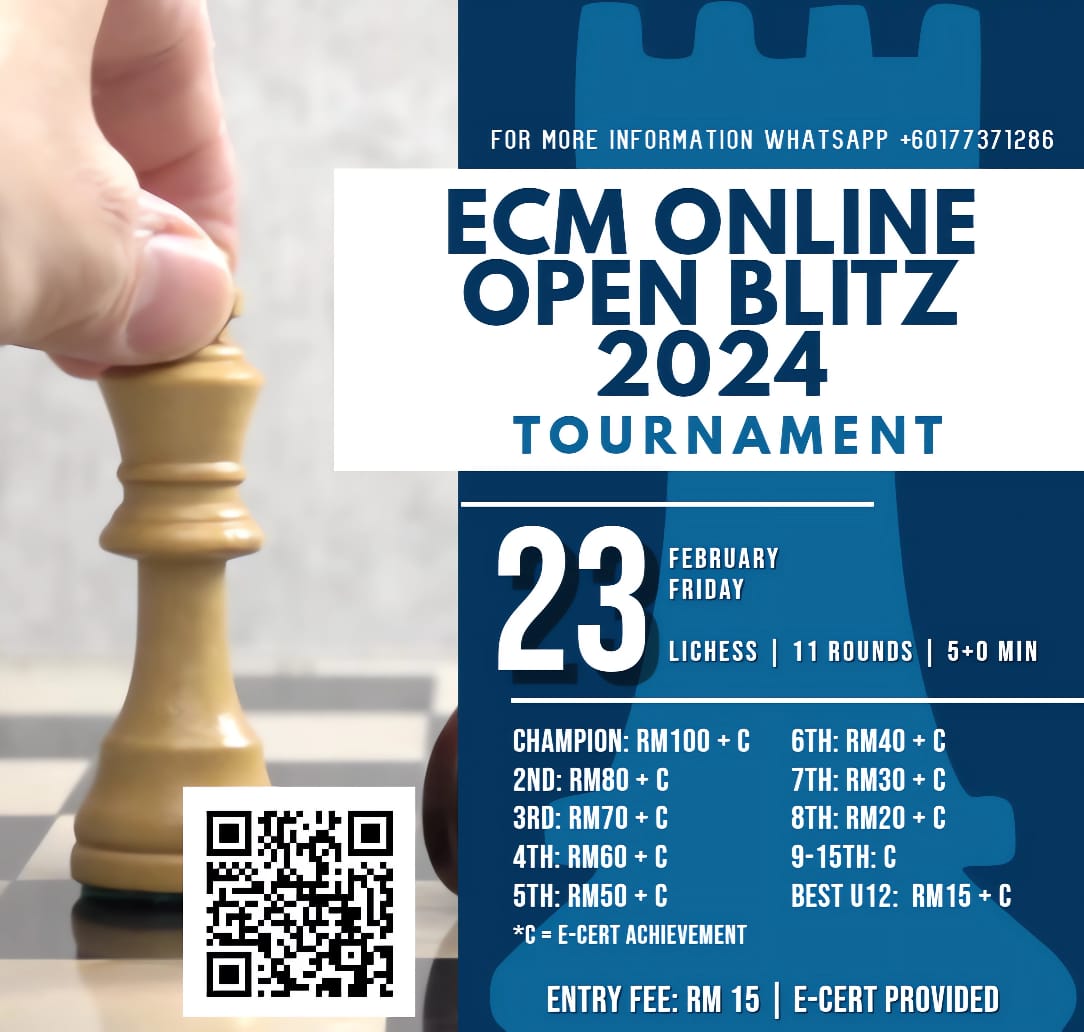 ECM Online Open Blitz 2024 Tournament (Lichess)