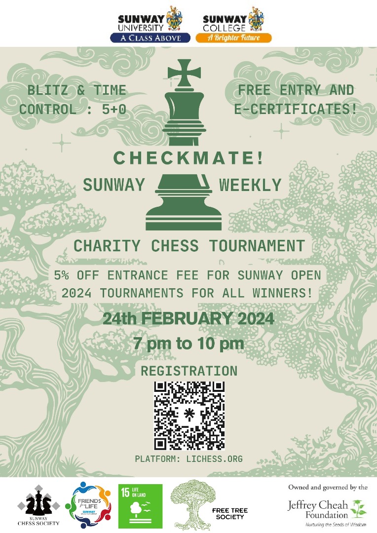 Sunway Online Charity Chess Tournament in support of Free Tree Society