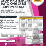 Aeon Mall Bandar Dato Onn Chess Team Event U12
