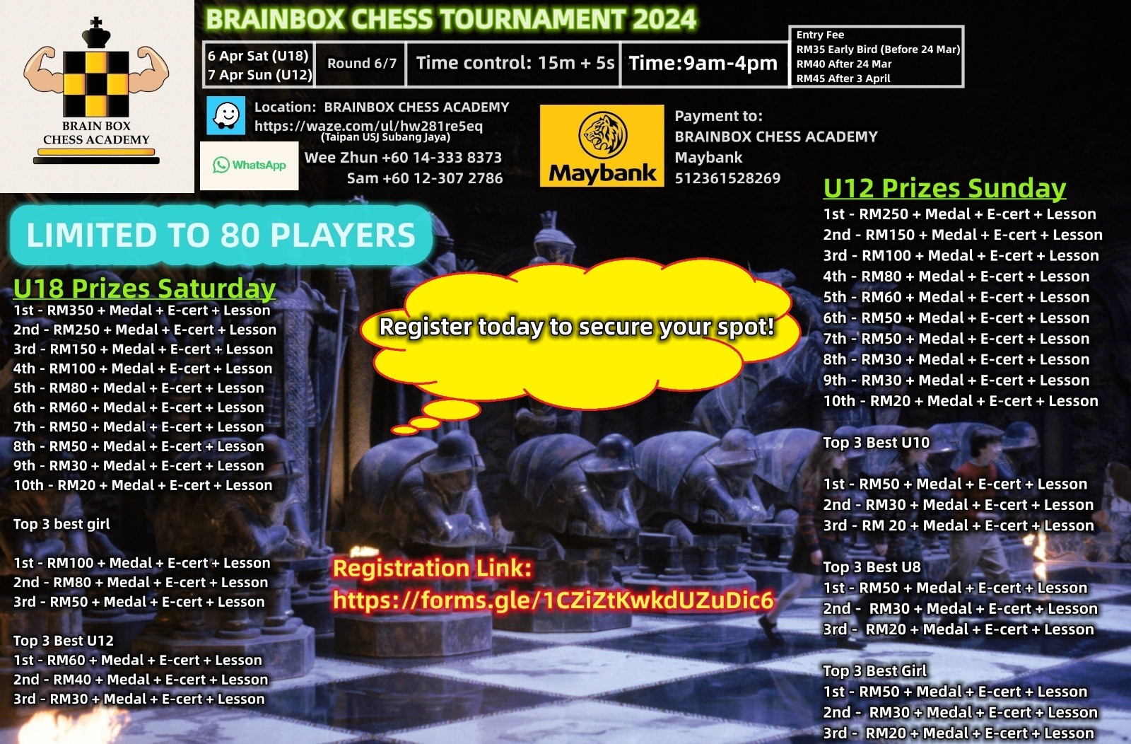 Brainbox Chess Tournament 2024 (U12)