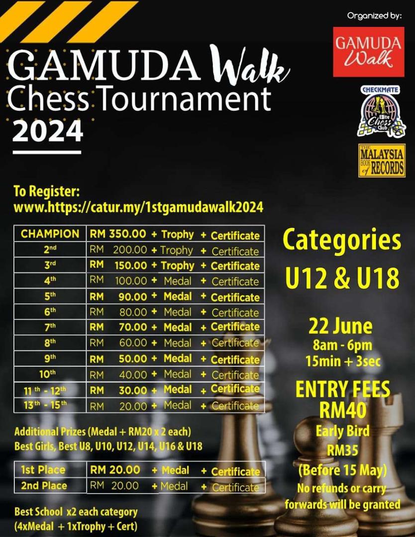 1st GAMUDA Walk Chess Tournament 2024