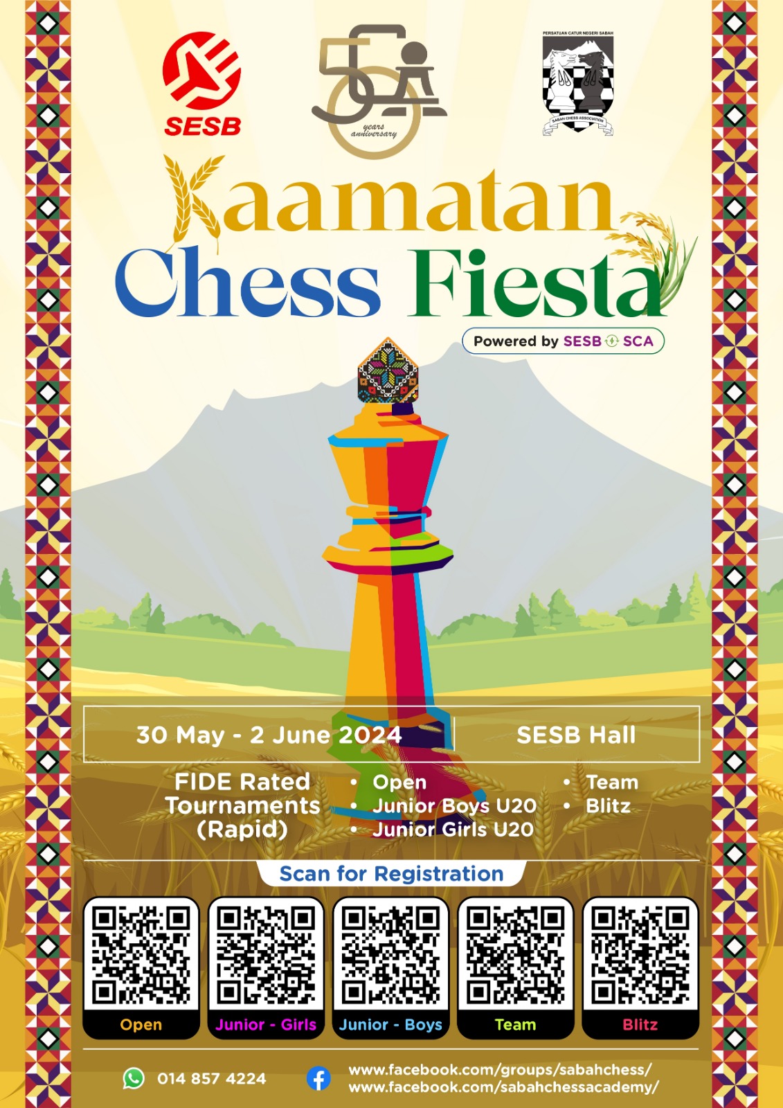 SESB-SCA Kaamatan Chess Team Chess (FIDE Rapid Rated)