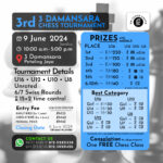 3rd 3 Damansara Chess Tournament